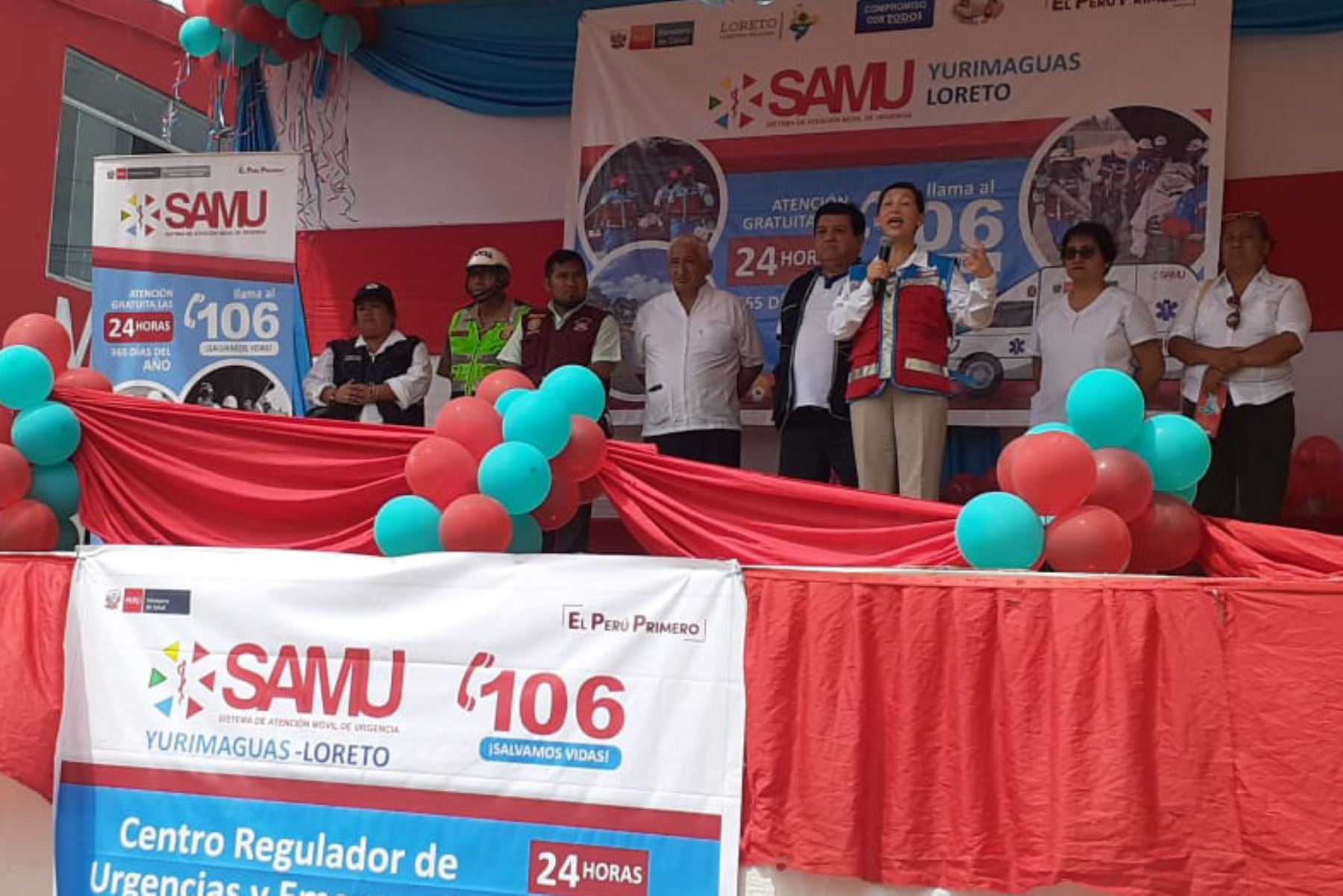 Minsa inaugura servicio del SAMU en Yurimaguas y Alto Amazonas, en la región Loreto.