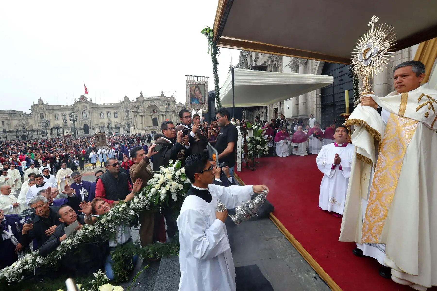 El Arzobispado de Lima realizo la Solemnidad  del Corpus Christi 2019 .Foto: ANDINA/Norman Córdova