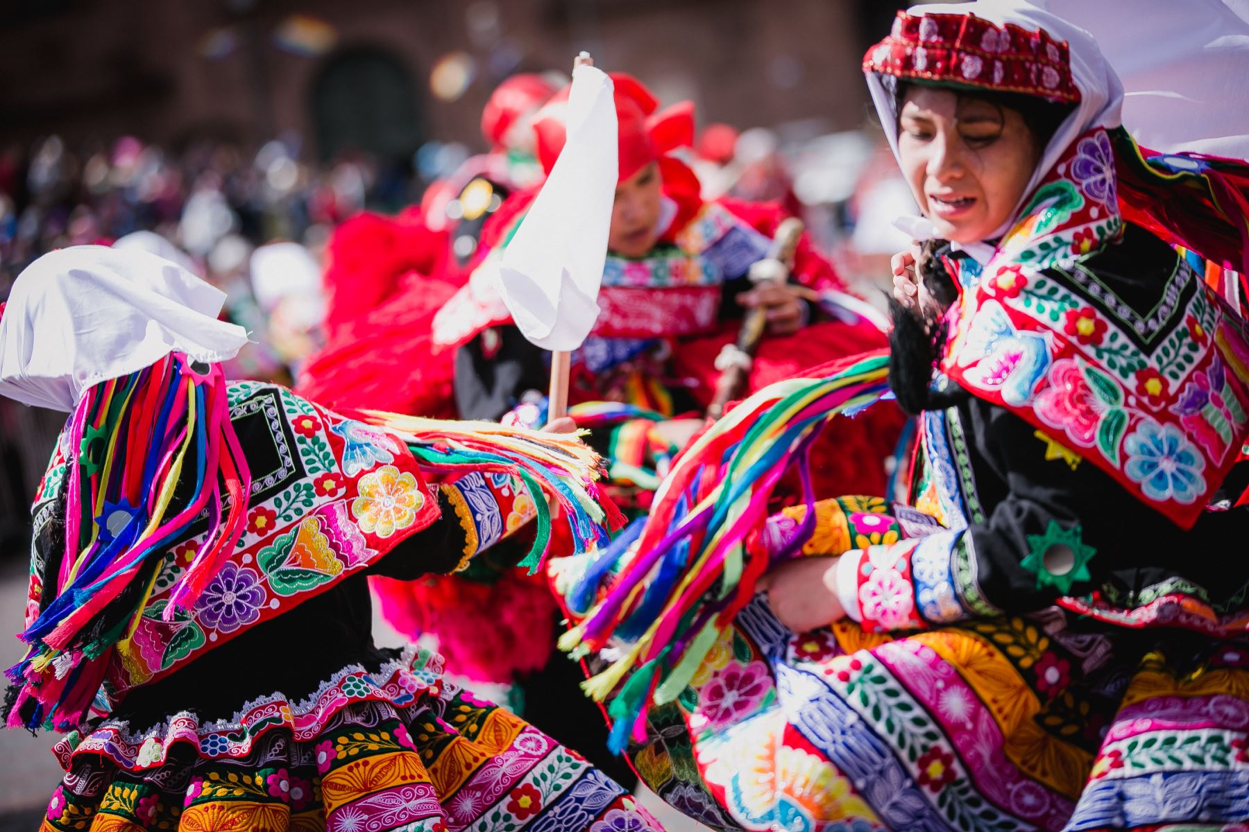 Cada 24 de junio el Cusco se viste de gala para rendir homenaje al Sol dios supremo en la cultura Inca. El sonido de los pututos, los danzarines provenientes de los cuatro suyos. Foto: ANDINA/EMUFEC