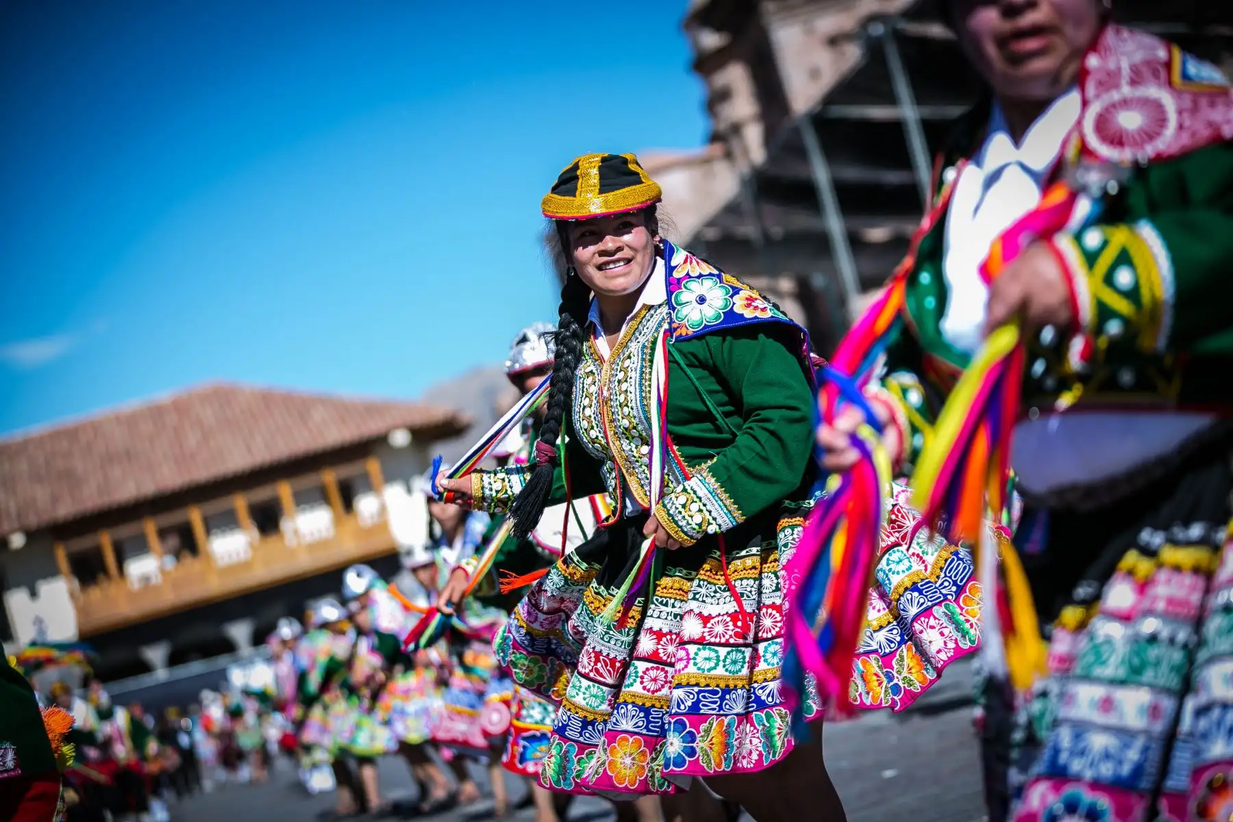 Cada 24 de junio el Cusco se viste de gala para rendir homenaje al Sol dios supremo en la cultura Inca. El sonido de los pututos, los danzarines provenientes de los cuatro suyos. Foto: ANDINA/EMUFEC