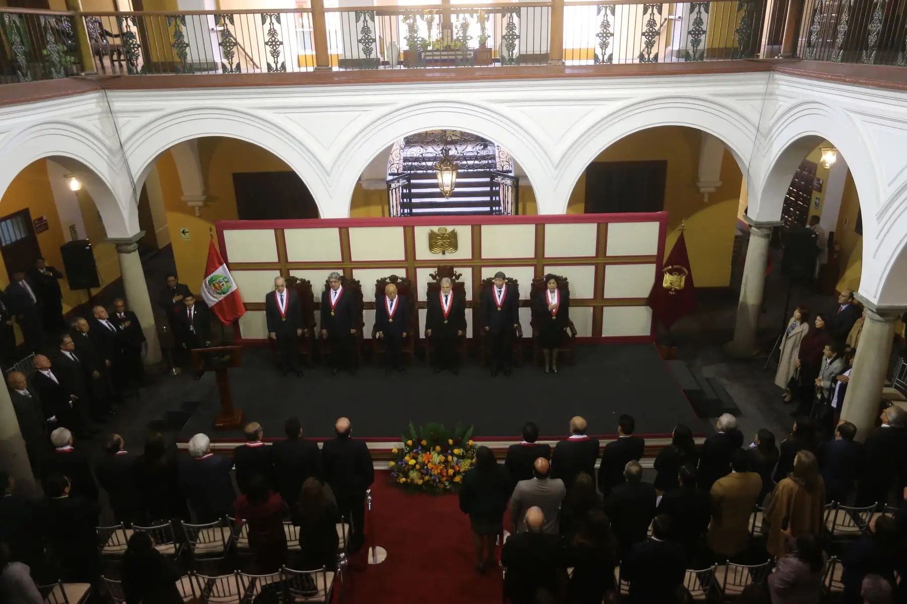 Ceremonia del vigesimotercer aniversario institucional a la que asistieron autoridades políticas, judiciales y otras personalidades del campo jurídico .Foto: ANDINA/Jhony Laurente