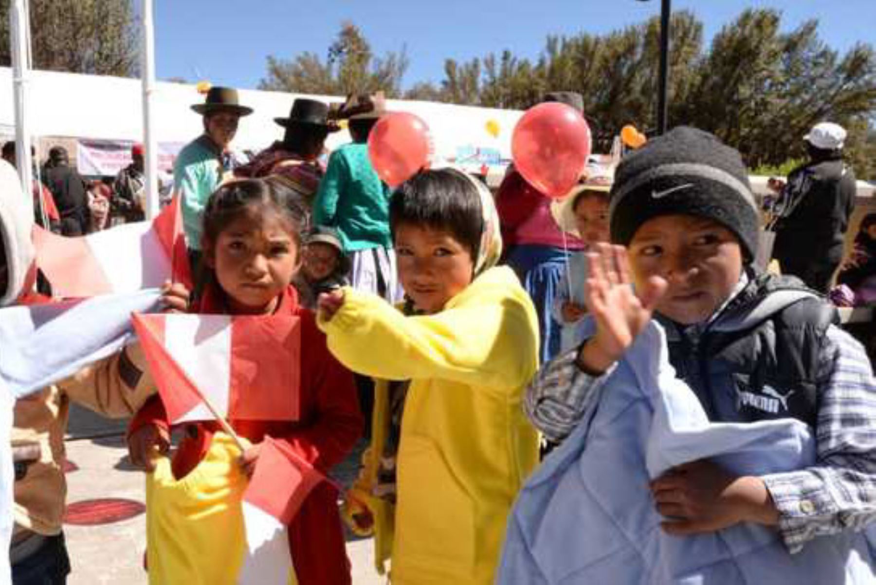 Cinco regiones del país ya recibieron kits de abrigo al 100 %.Foto:  ANDINA/Difusión