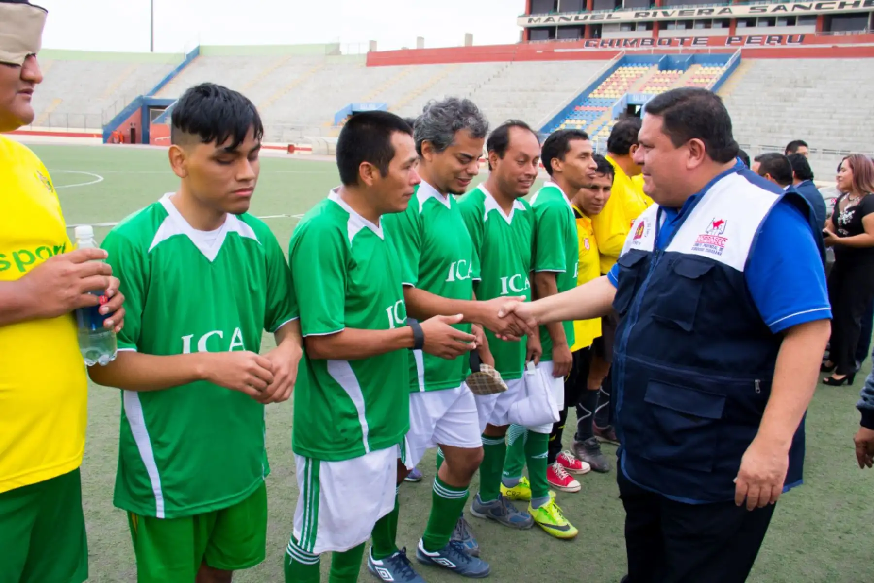 Selecciones de cuatro equipos de fútbol compuesto por invidentes, participaron del primer campeonato organizado en Chimbote, Áncash. Foto:ANDINA/Difusión