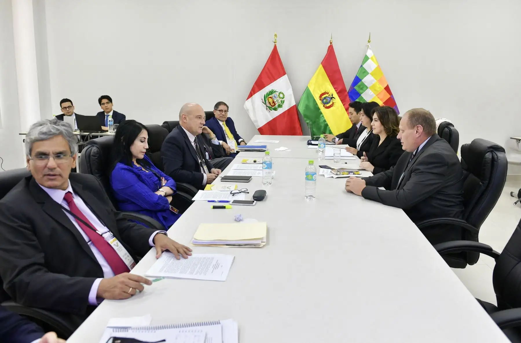 Inicio de gabinete binacional Perú - Bolivia, en el puerto de Ilo. Foto.ANDINA/Prensa Presidencia