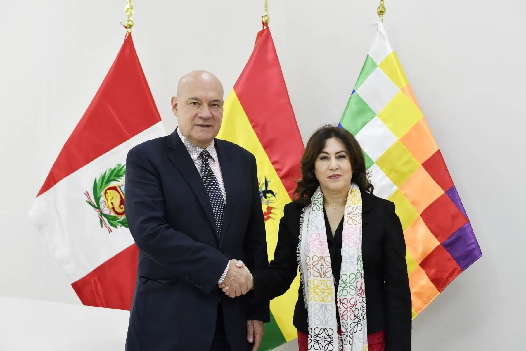 Inicio de gabinete binacional Perú - Bolivia, en el puerto de Ilo. Foto.ANDINA/Prensa Presidencia