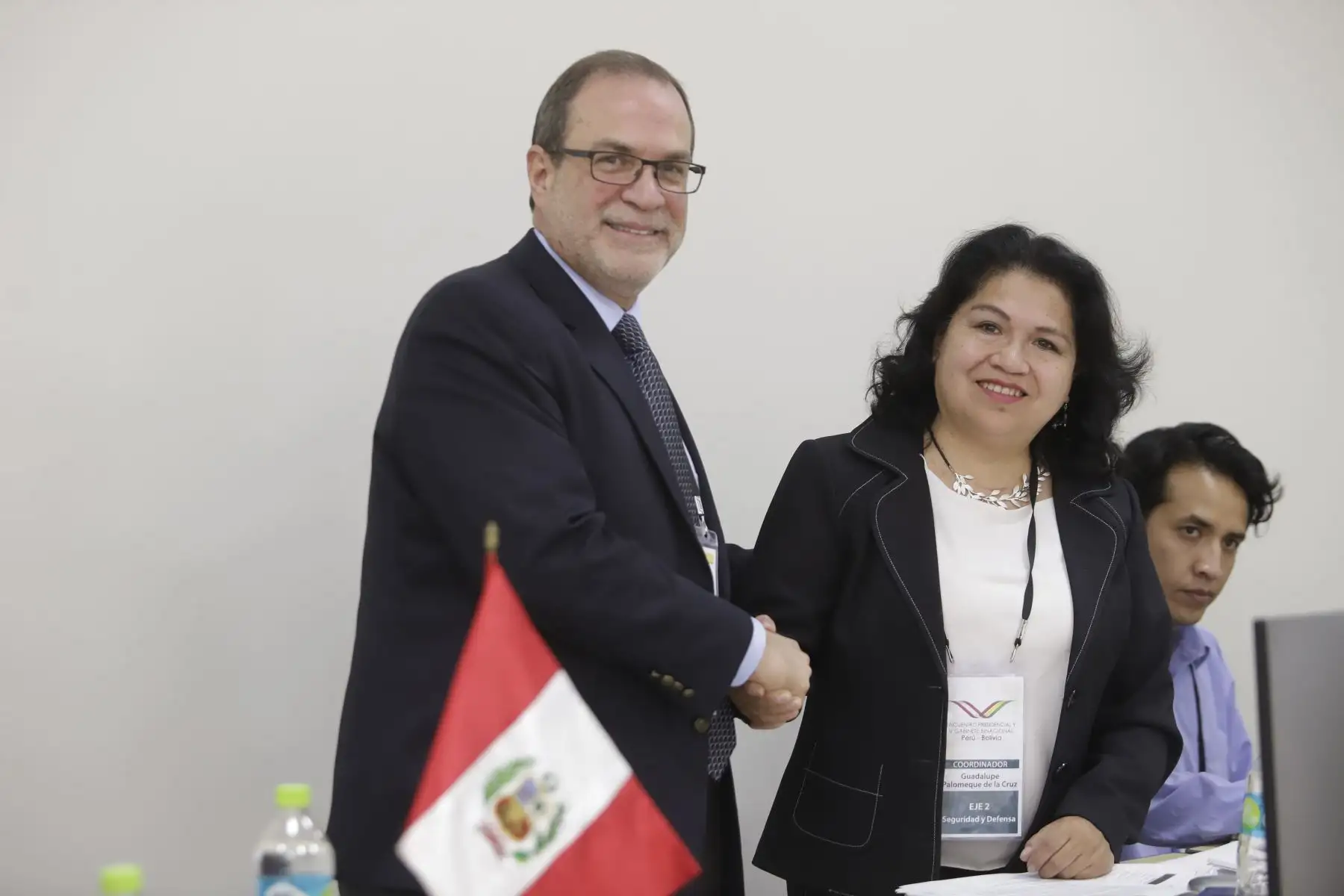 Inicio de gabinete binacional Perú - Bolivia, en el puerto de Ilo. Foto.ANDINA/Prensa Presidencia