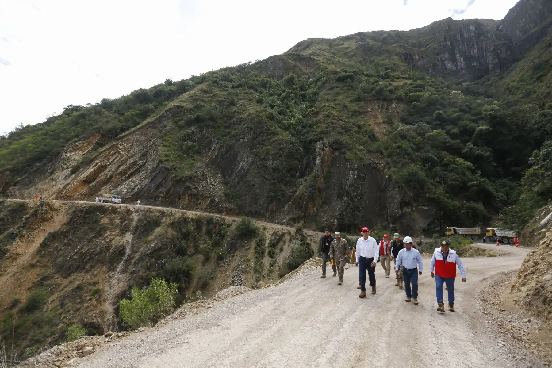 Presidente Martin Vizcarra supervisó trabajos de mejoramiento del corredor vial que une la Libertad y Áncash: Tramo17, CP Miraflores - Santiago de Challas. Foto:ANDINA/Prensa Presidencia
