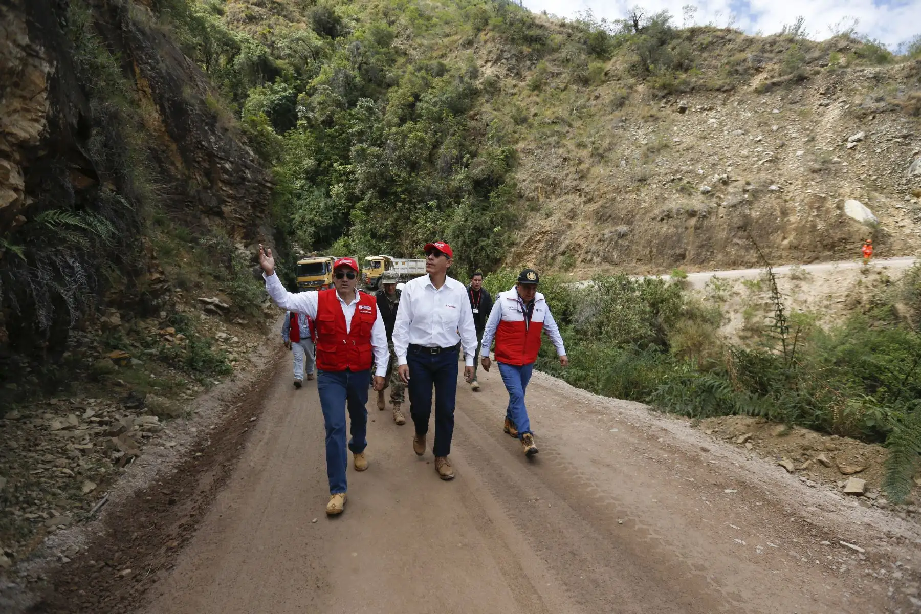 Presidente Martin Vizcarra supervisó trabajos de mejoramiento del corredor vial que une la Libertad y Áncash: Tramo17, CP Miraflores - Santiago de Challas. Foto:ANDINA/Prensa Presidencia