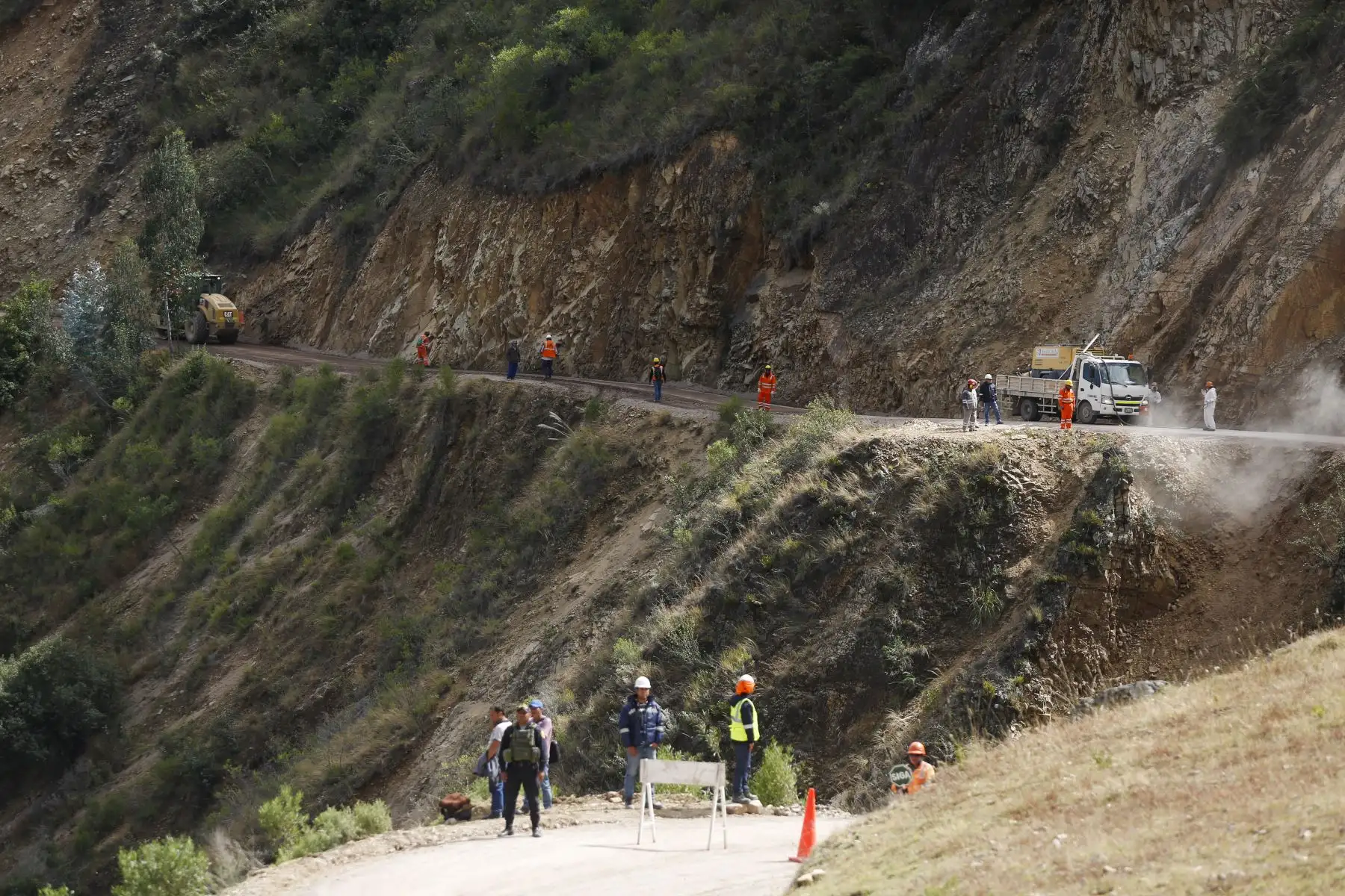 Presidente Martin Vizcarra supervisó trabajos de mejoramiento del corredor vial que une la Libertad y Áncash: Tramo17, CP Miraflores - Santiago de Challas. Foto:ANDINA/Prensa Presidencia