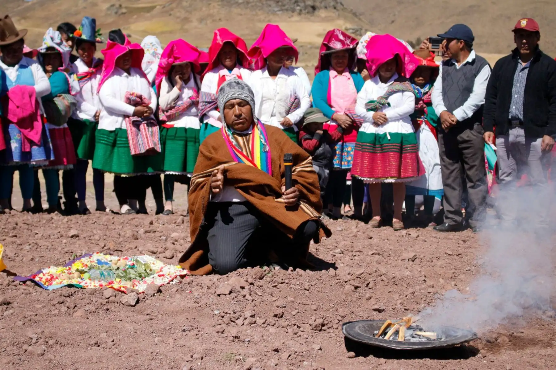 Comunidades de la región Áncash celebraron el Día del Campesino con ceremonias de pago a la tierra. Foto: ANDINA/Gonzalo Horna