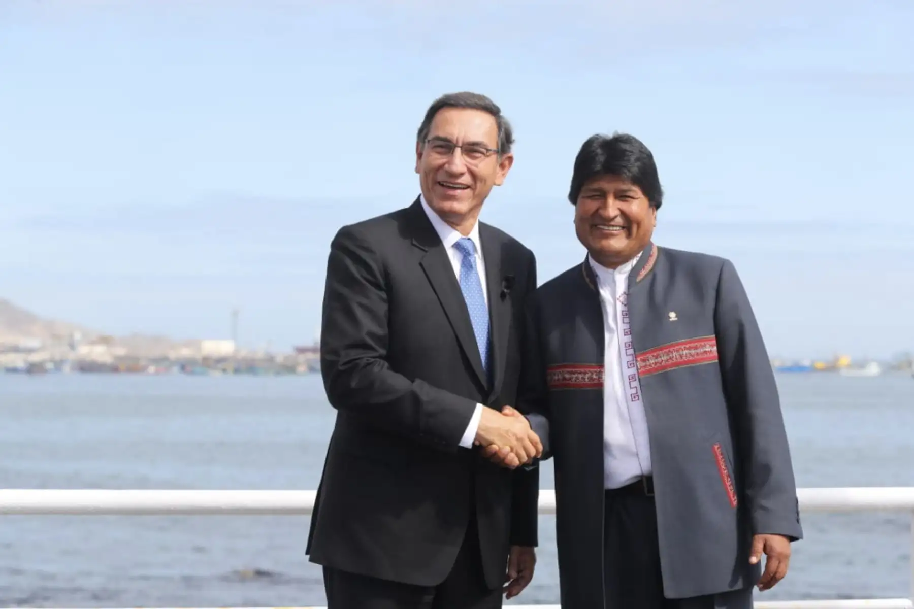 Fotografía Oficial del Encuentro Presidencial y V Gabinete Binacional Perú-Bolivia realizado hoy en la ciudad de Ilo, Moquegua. Foto: ANDINA/Prensa Presidencia