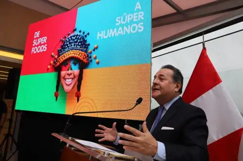 Presidente de Adex, Alfonso Velásquez, presenta la Expoalimentaria 2019. Foto: Cortesía.