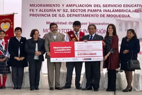 Trabajos de mejoramiento del colegio Fe y Alegría de Ilo costarán S/ 23 millones y estarán concluidos en junio del año 2021