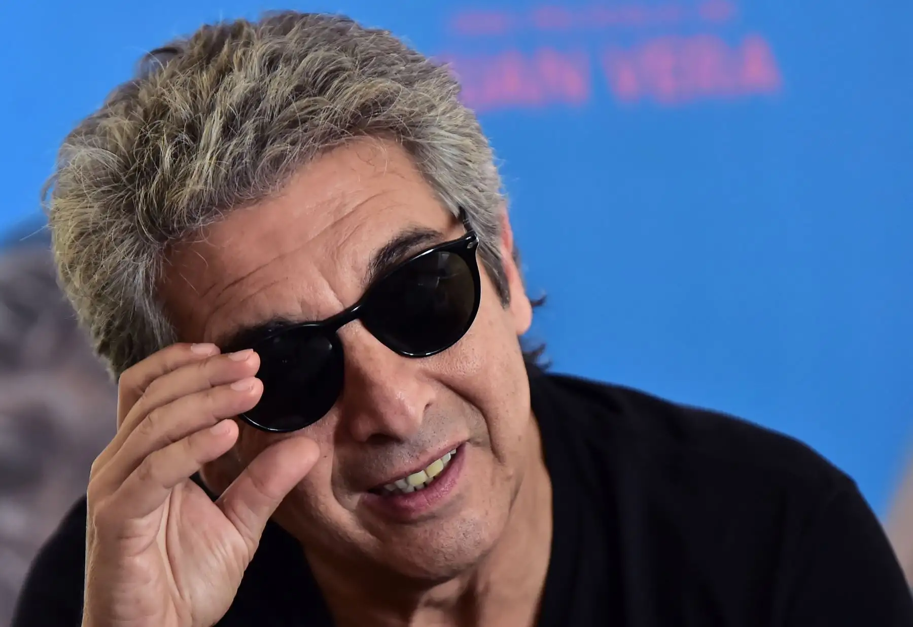 El actor argentino Ricardo Darin hace gestos durante una sesión informativa con periodistas en el Festival Internacional de Cine de Panamá.
Foto: AFP
