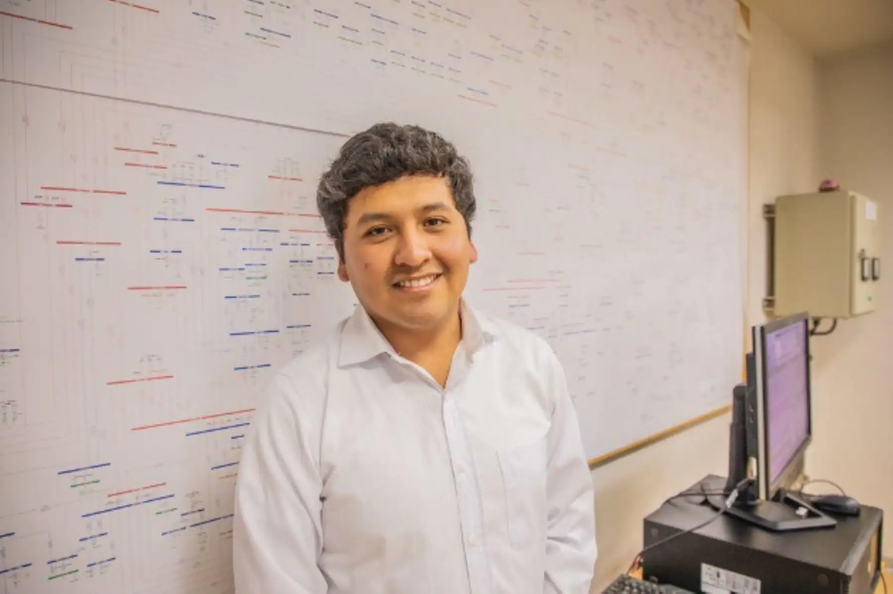 Omar Quispe Ávila (25) es uno de los talentos del Programa Nacional de Becas y Crédito Educativo (Pronabec) y consultor de Electroperú.