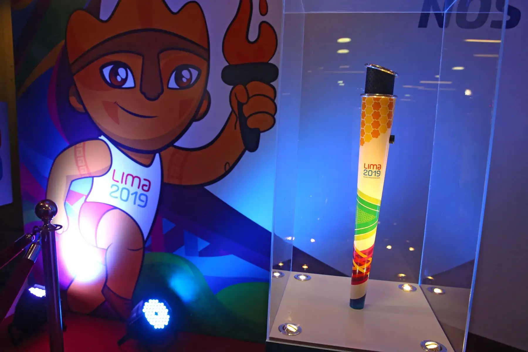 El comité organizador de los Juegos Lima 2019, presento las Antorchas Panamericana y Parapanamericana que recorrerá 26 ciudades de la costa,sierra y selva del país.Foto: ANDINA/Vidal Tarquii
