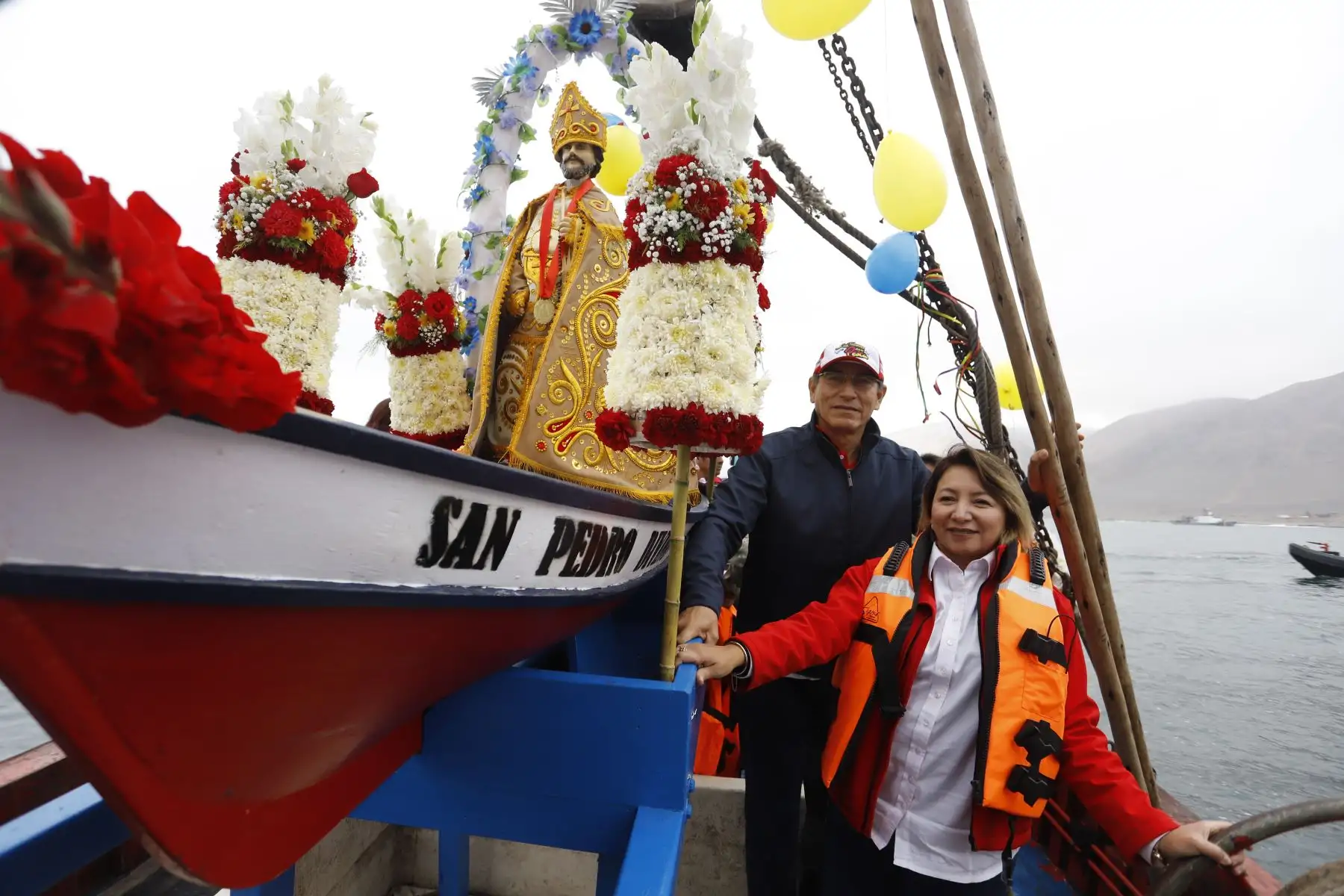 Jefe es Estado, Martín Vizcarra inaugura las obras de mejoramiento del Desembarcadero Pesquero Artesanal en Morro Sama, Tacna. 
Foto: ANDINA/Presidencia
