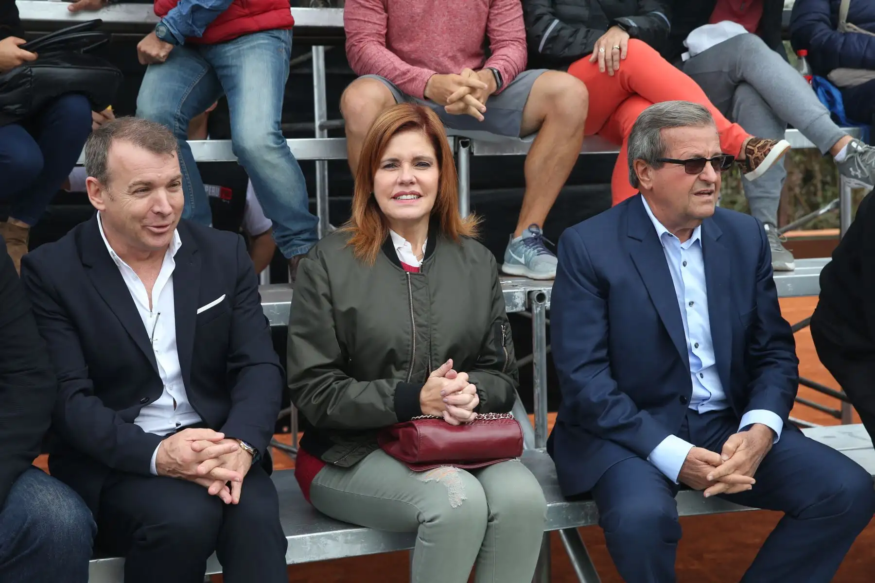 Con la presencia de; Sra. Mercedes Aráoz Fernández, Vicepresidenta del Perú , en el marco de los Juegos Panamericanos Lima 2019, la Municipalidad de Miraflores rinde homenaje a las leyendas del Tenis Peruano: Luis Horna Biscari, Américo Venero Montes, Alejandro Aramburú Acuña, Laura Arraya Minazzoli, Carlos Di Laura Morales (representado por su hijo), Karim Stromeier Merino.
Foto: ANDINA/Eddy Ramos