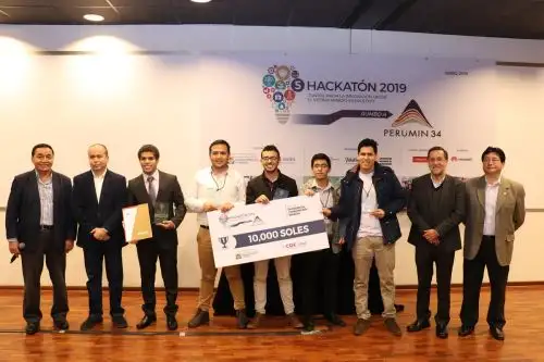 Primer puesto de la quinta hackatón del sector minero energético. Foto: Cortesía.