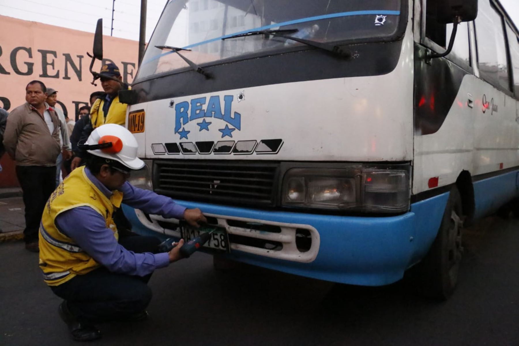 Operativo de la Municipalidad de Lima contra el transporte informal. Foto: Andina/Difusión