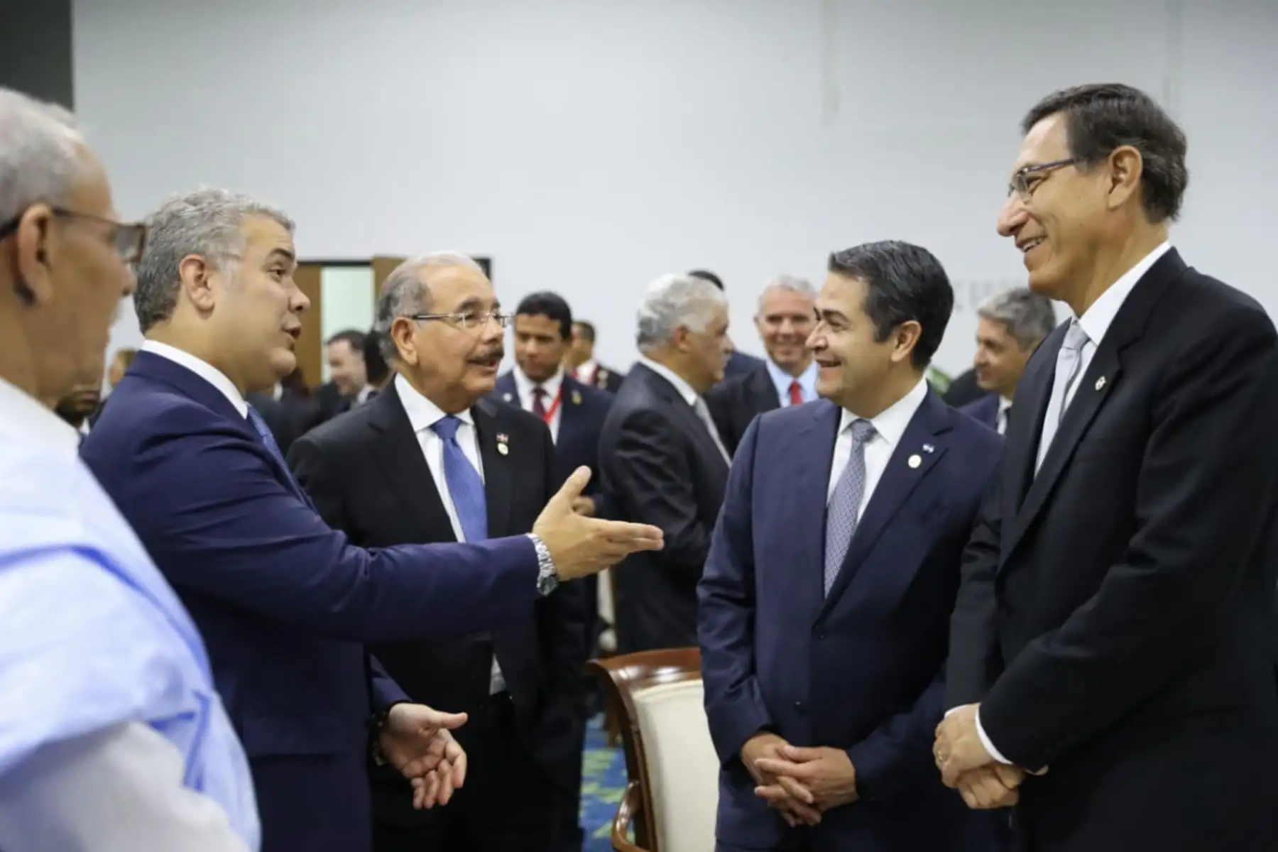El jefe de Estado Martin Vizcarra, se encuentra en el Centro de Convenciones Atlapa para asistir a la ceremonia de asunción de mando del presidente electo de Panamá, Laurentino Cortizo Cohen. Foto: ANDINA/Prensa Presidencia