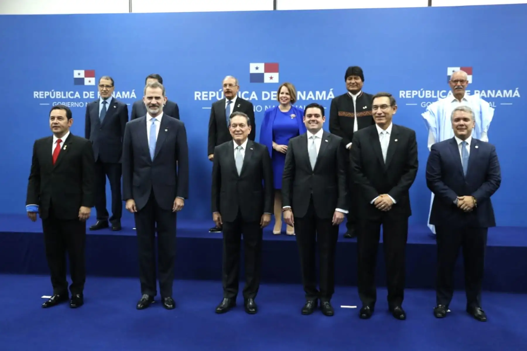Presidente Vizcarra participa de la fotografía oficial con motivo de la asunción de mando del Presidente Cortizo en Panamá. Foto: ANDINA/Prensa Presidencia