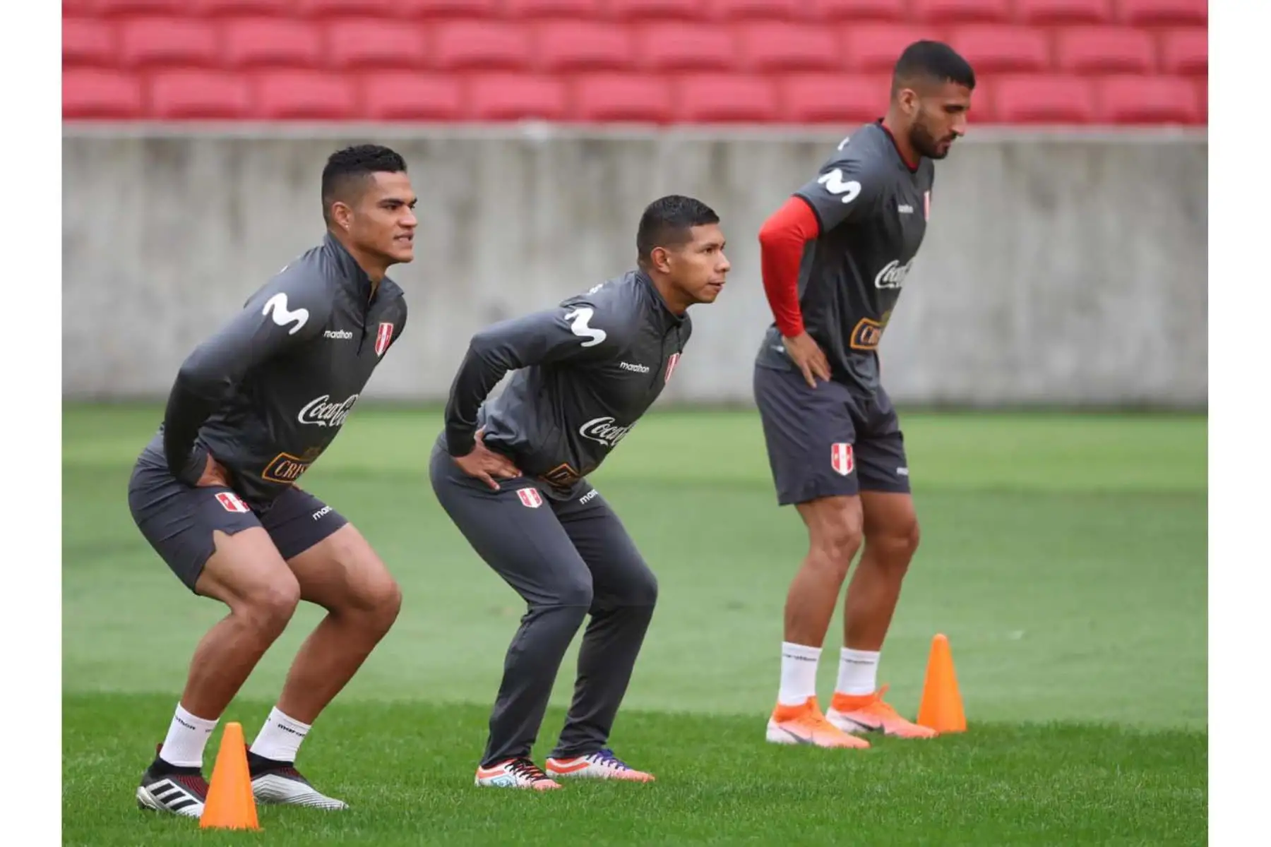 Selección Peruana realiza entrenamientos en el estadio Beira de Porto Alegre con miras a enfrentar al seleccionado chileno por la Copa América 2019.
Foto:FPF
