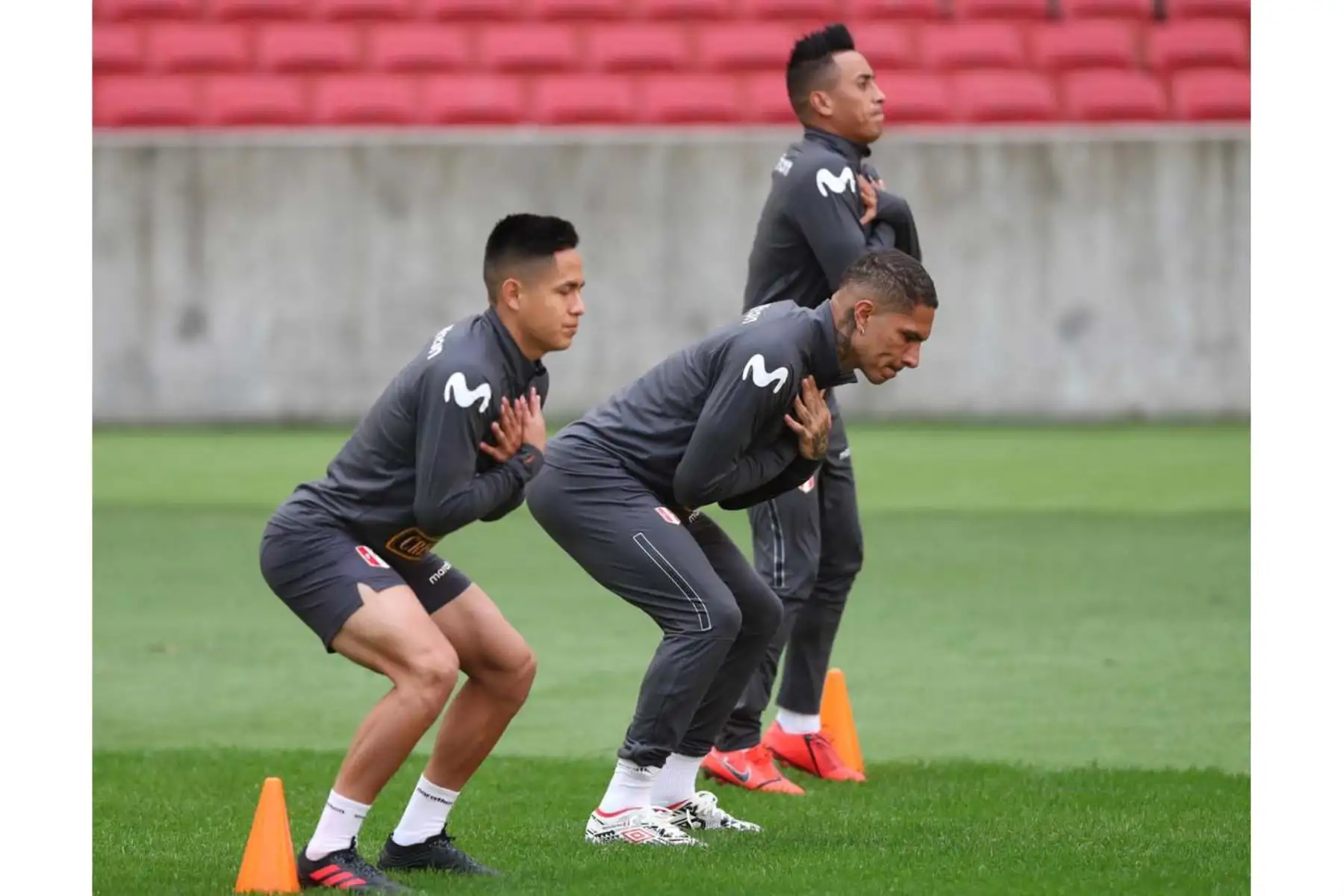 Selección Peruana realiza entrenamientos en el estadio Beira de Porto Alegre con miras a enfrentar al seleccionado chileno por la Copa América 2019.
Foto:FPF