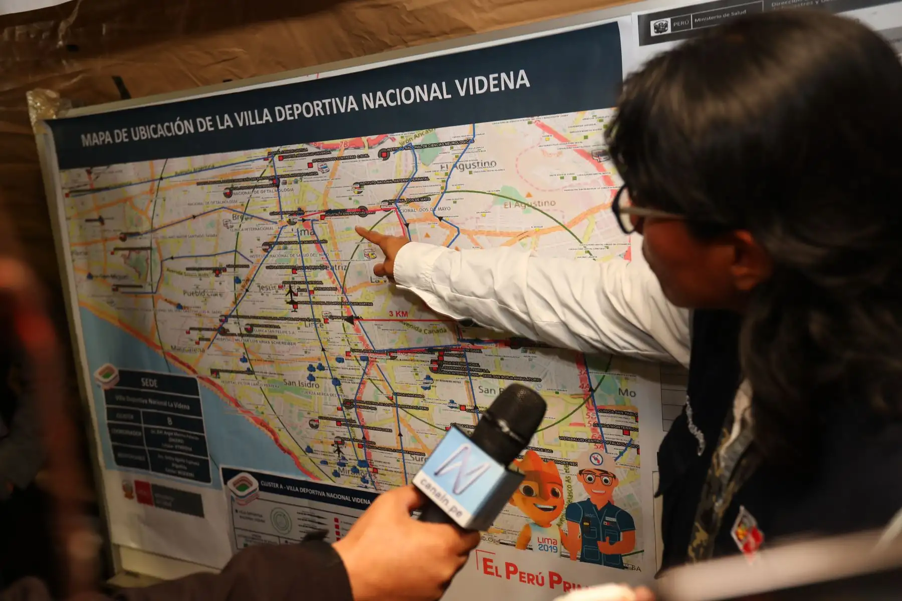 El Ministerio de Salud a través de la Dirección de Gestión del Riesgo de Desastre y Defensa Nacional en Salud realizaron  el simulacro de respuesta en salud con motivo de los Juegos Panamericanos Lima 2019.Foto.ANDINA/Norman Córdova