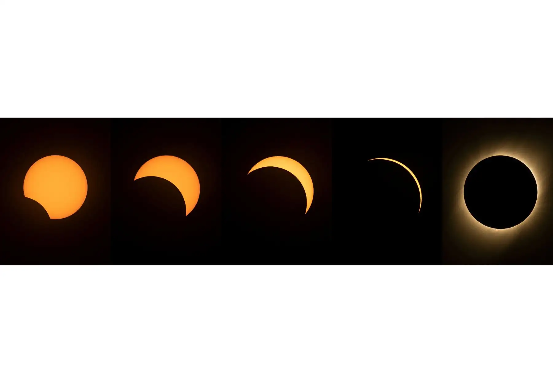 Esta combinación de imágenes  muestra diferentes etapas del eclipse solar desde el Observatorio Europeo del Sur de La Silla (ESO) en La Higuera, Región de Coquimbo, Chile. Decenas de miles de turistas se prepararon el martes para un raro eclipse solar total que se esperaba que convirtiera el día en noche en una gran franja del cono sur de América Latina, que incluye gran parte de Chile y Argentina.
Foto: AFP