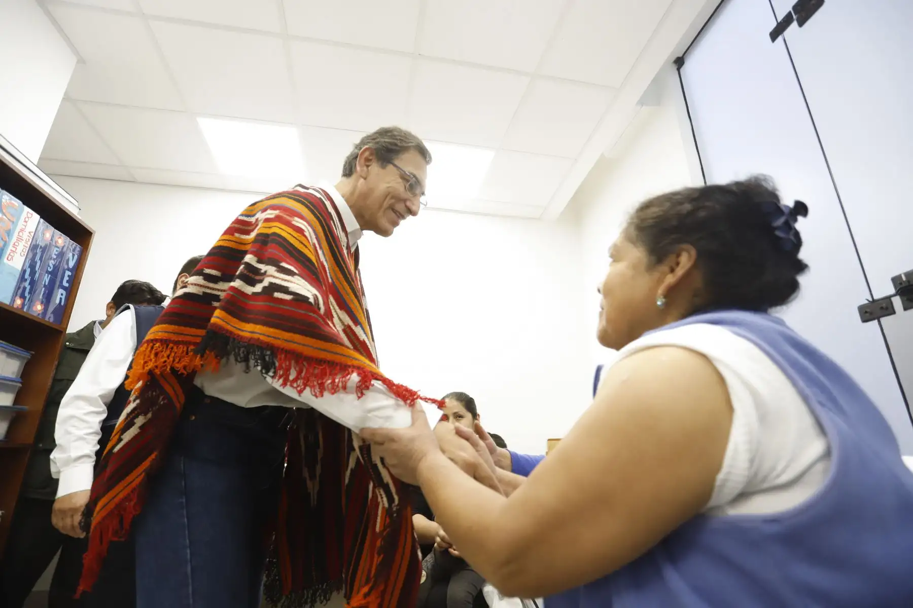 Presidente Vizcarra inspecciona el centro de salud de contingencia que atiende a más de 6 mil ciudadanos de Machu Picchu en Cuzco.
Foto: Prensa Presidencia