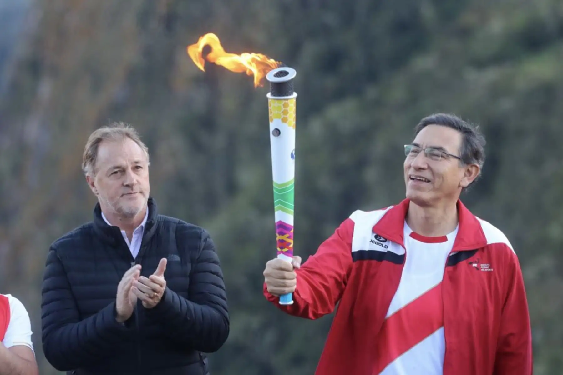Presidente Vizcarra participa en encendido de Antorcha Panamericana.