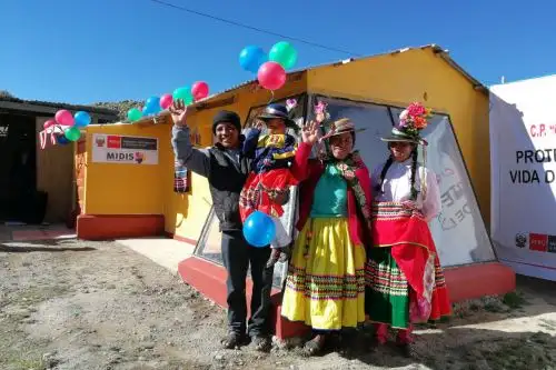 La implementación de viviendas acondicionadas para combatir las bajas temperaturas forma parte de las acciones del Plan Multisectorial ante las heladas y friaje que ejecuta el Gobierno. ANDINA/Difusión