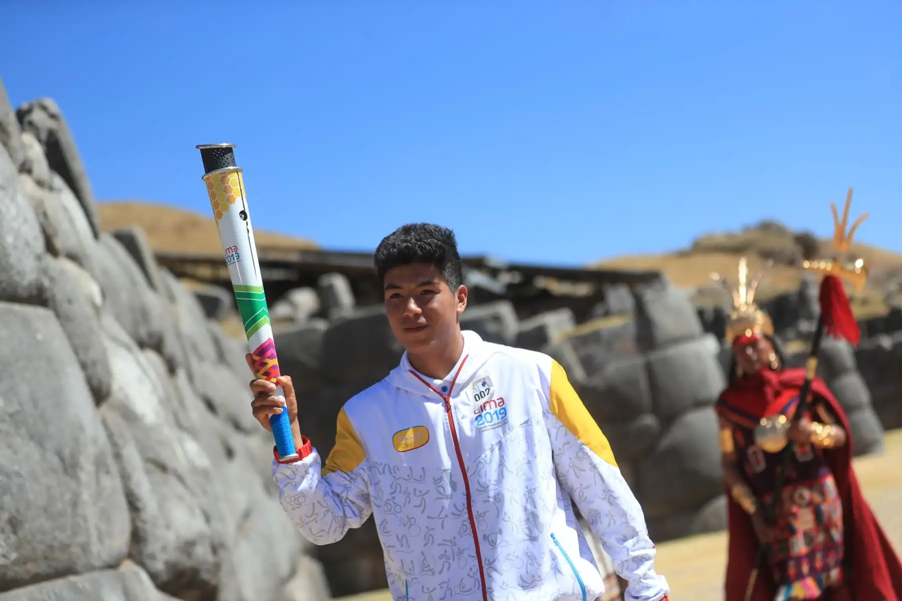 Antocha de los Juegos Panamericanos recorre los principales atractivos turísticos de la ciudad del Cusco.

Foto: ANDINA/Juan Carlos Guzmán Negrini.
