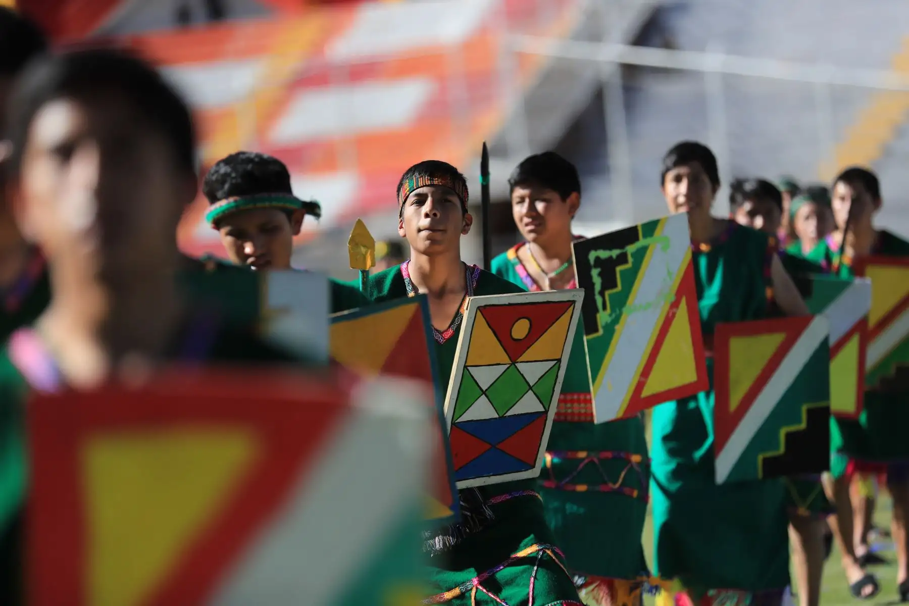 Presidente del comité organizador de los Juegos Panamericanos Lima 2019 Carlos Neuhaus, encabezó ceremonia de recepción de la antorcha de los Juegos Panamericanos en el estadio Inca Garcilaso de la Vega.

Foto: ANDINA/Juan Carlos Guzmán Negrini.