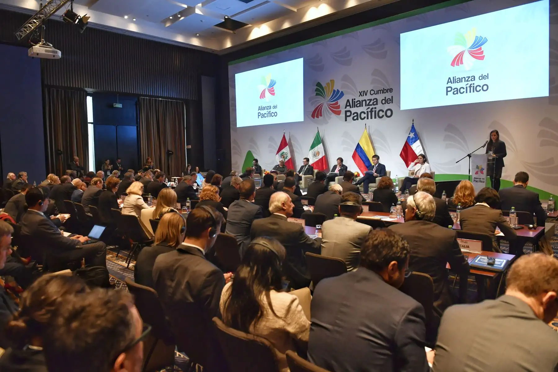 Mesa de Trabajo de Ministros de Comercio de la Alianza del Pacífico, con Estados Observadores.Foto: ANDINA/MRE