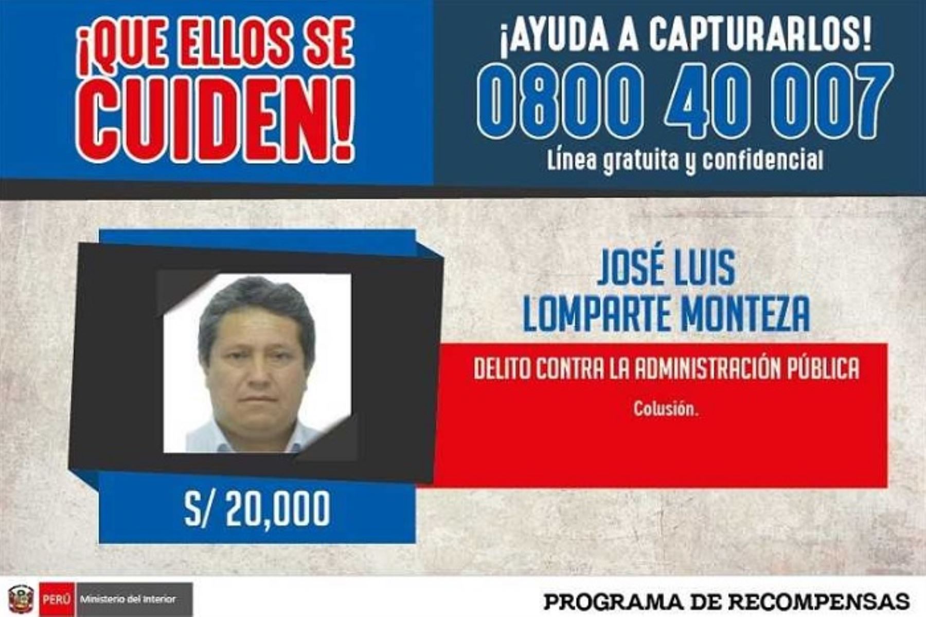 El exalcalde de la provincia ancashina de Casma, José Luis Lomparte Monteza, fue capturado en el distrito limeño de Carabayllo, luego de permanecer por más de cuatro años en condición de prófugo de la justicia por una sentencia de 5 años de cárcel por el delito de colusión.