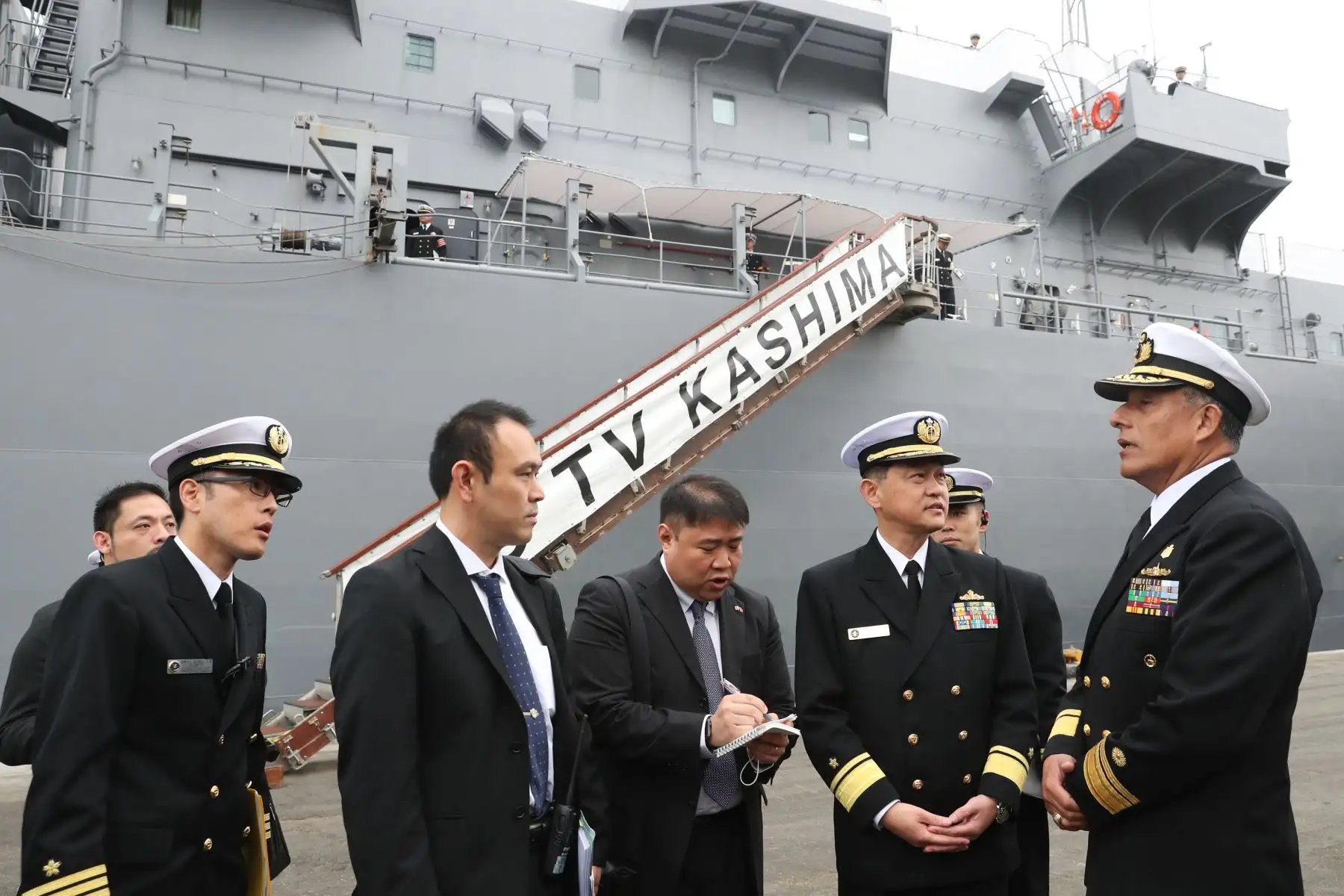 Escuadra de entrenamiento de autodefensa de la Fuerza Marítima Japonesa llega al puerto del Callao. Foto: ANDINA/Melina Mejía