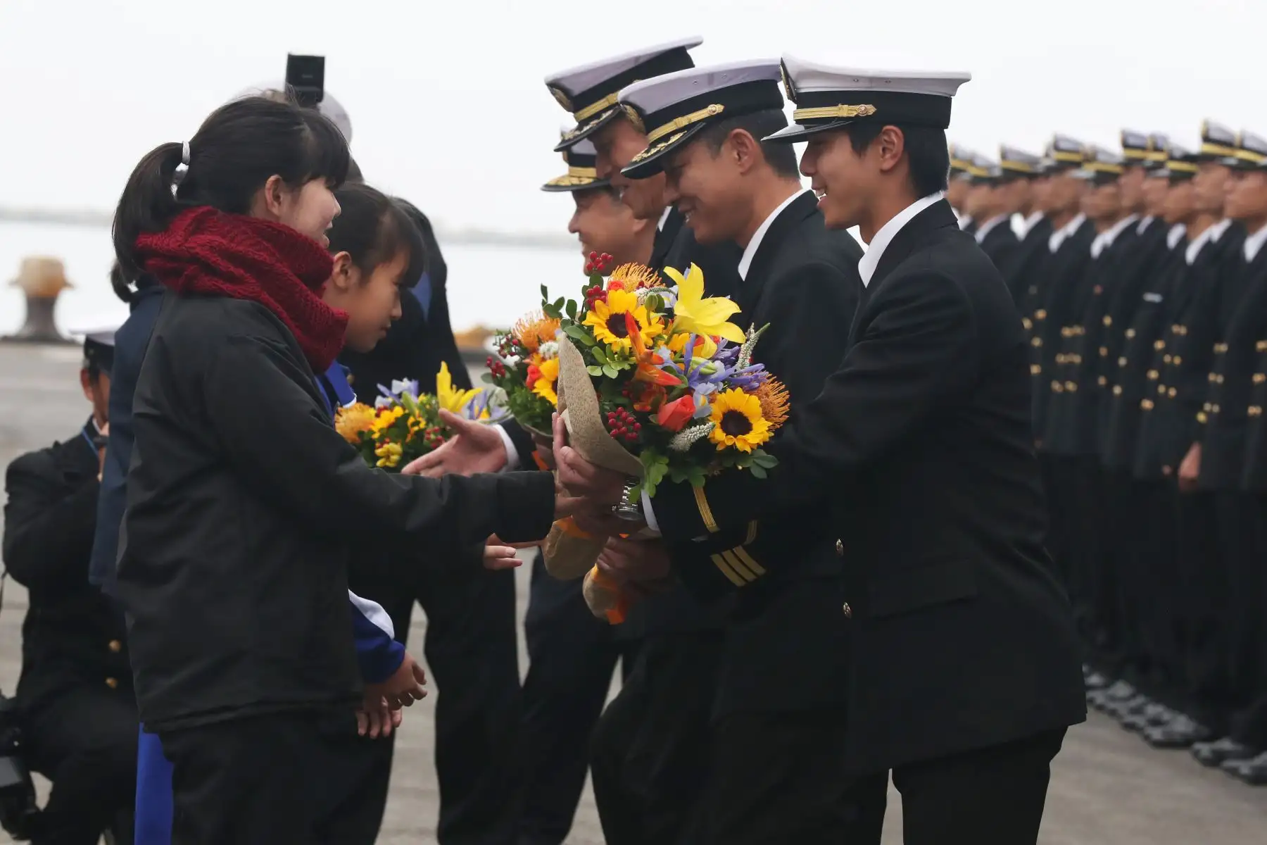 Escuadra de entrenamiento de autodefensa de la Fuerza Marítima Japonesa, conformada por  los buques “Kashima” e “Inazuma” llega al puerto del Callao. Foto: ANDINA/Melina Mejía