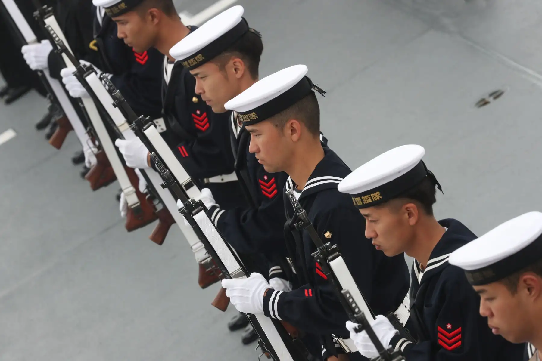 Escuadra de entrenamiento de autodefensa de la Fuerza Marítima Japonesa, conformada por  los buques “Kashima” e “Inazuma” llega al puerto del Callao. Foto: ANDINA/Melina Mejía