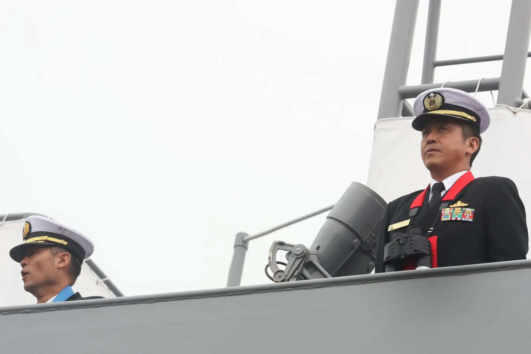 Escuadra de entrenamiento de autodefensa de la Fuerza Marítima Japonesa llega al puerto del Callao. Foto: ANDINA/Melina Mejía