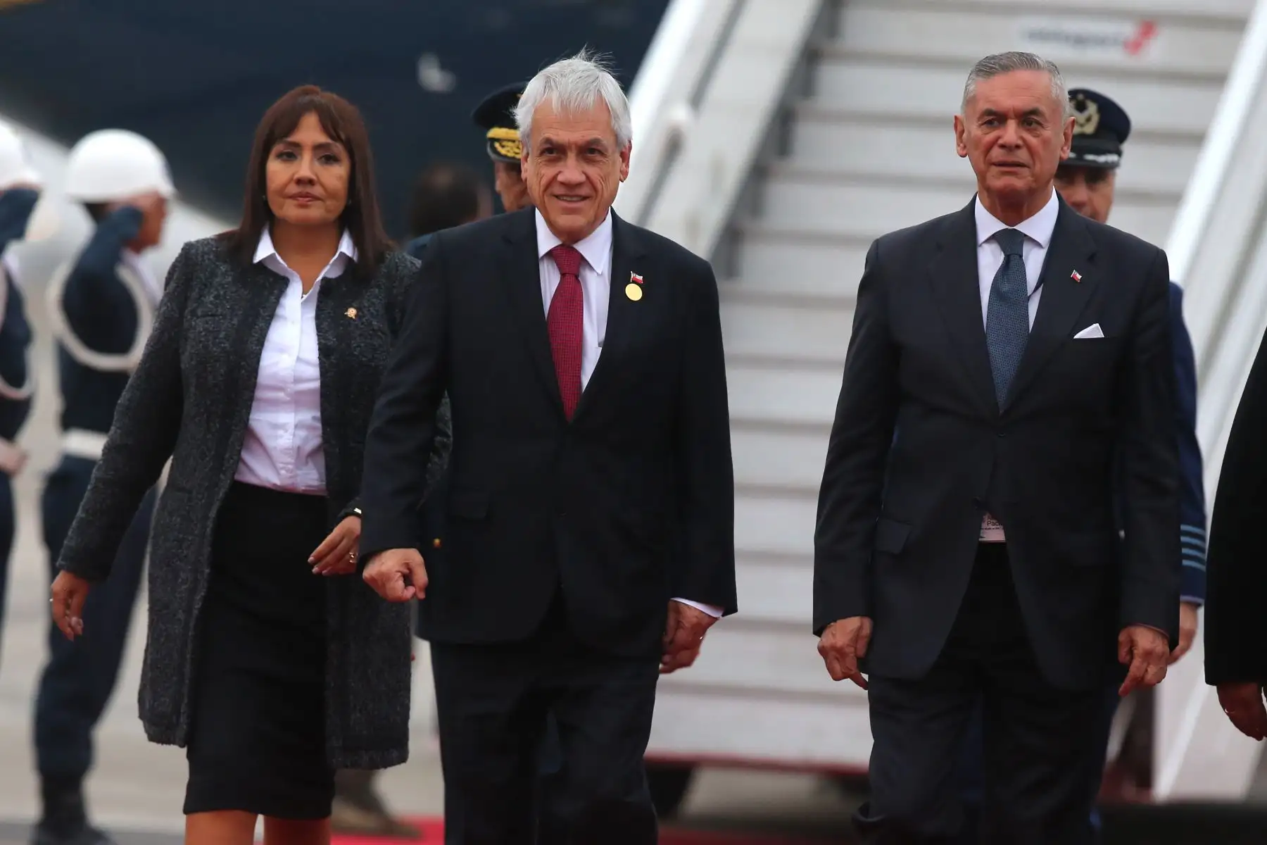 Llegada a Lima del presidente de Chile, Sebastián Piñera , quien participará en la  XIV Cumbre Alianza Pacífico.Foto: ANDINA/Vidal Tarqui