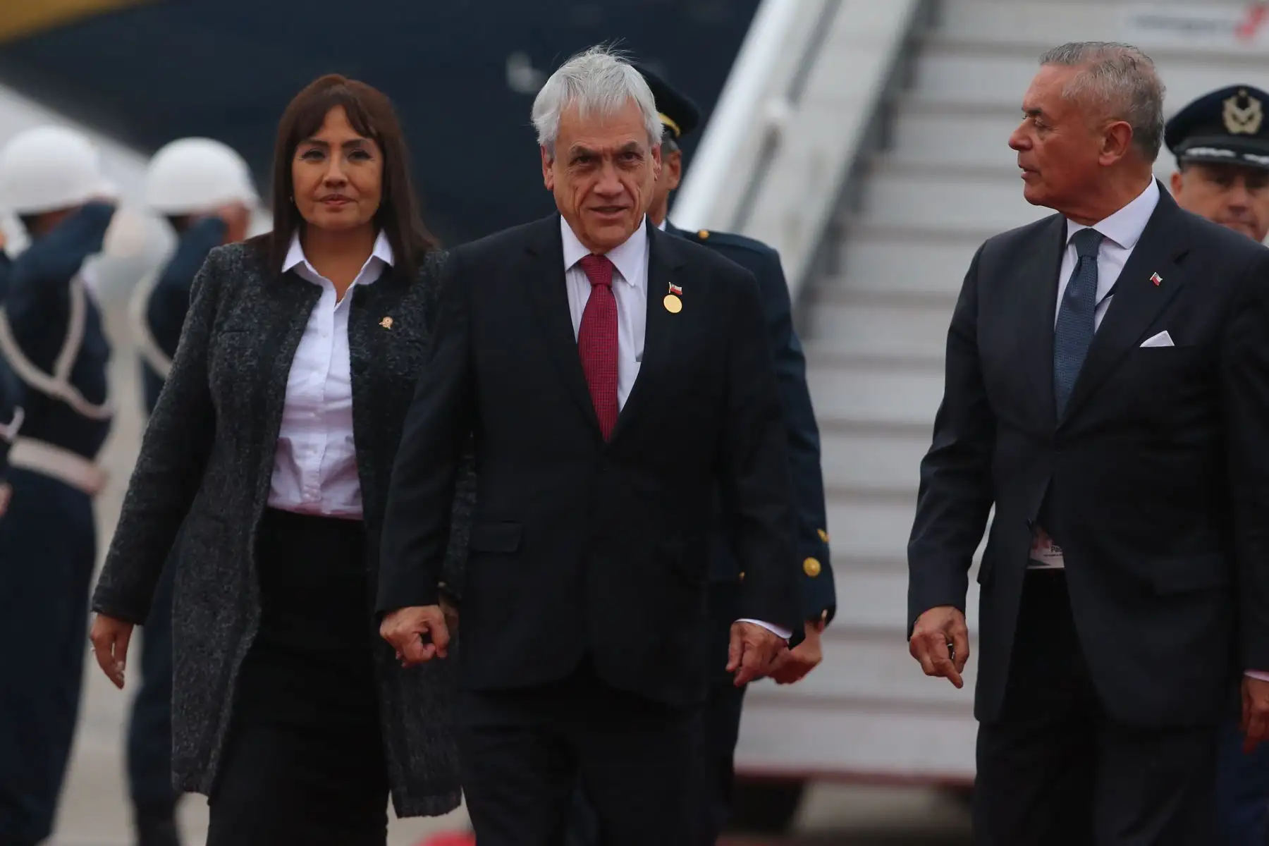 Llegada a Lima del presidente de Chile, Sebastián Piñera , quien participará en la  XIV Cumbre Alianza Pacífico.Foto: ANDINA/Vidal Tarqui