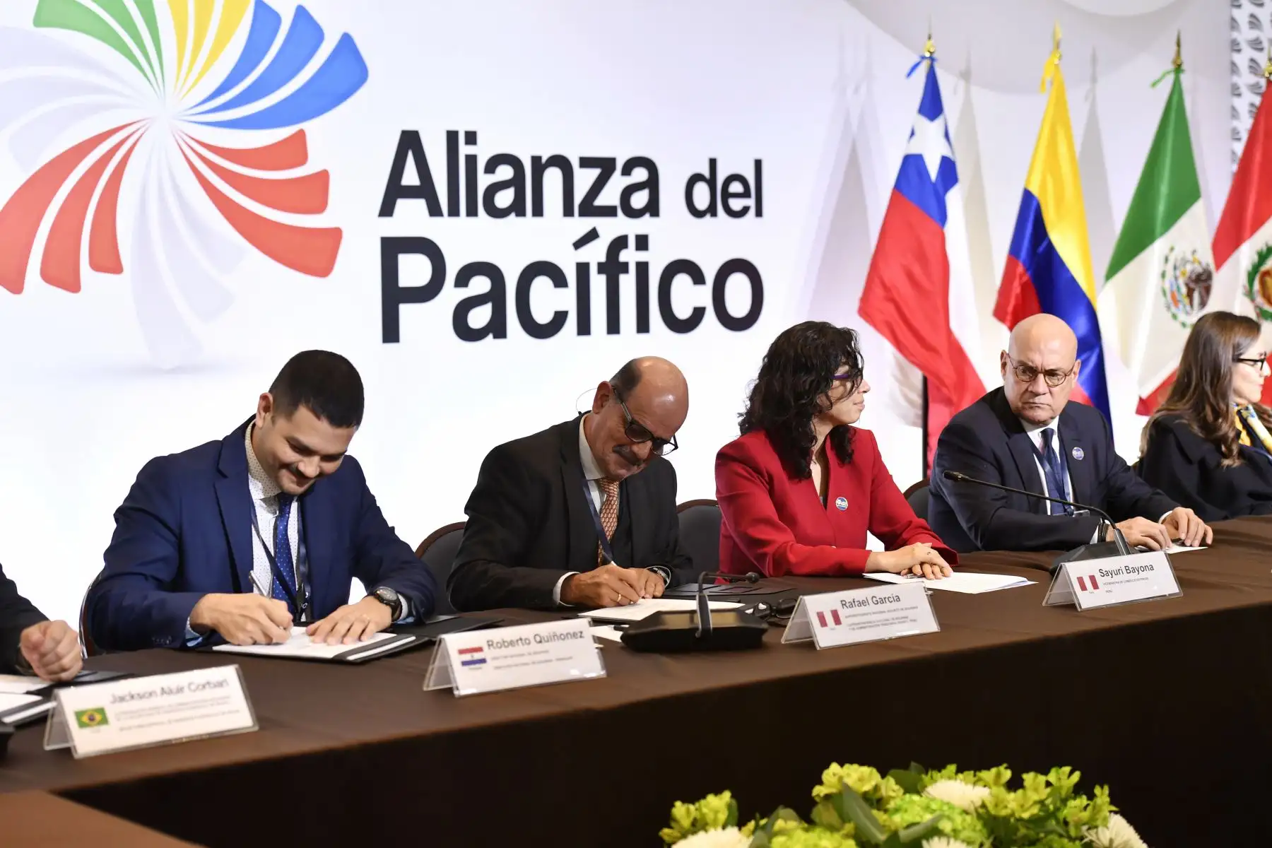 Firma del Plan de Acción entre las Autoridades Aduaneras de los países miembros de la Alianza del Pacífico y del Mercosur para el Reconocimiento Mutuo de sus respectivos programas de Operador Económico Autorizado.Foto.ANDINA/MRE