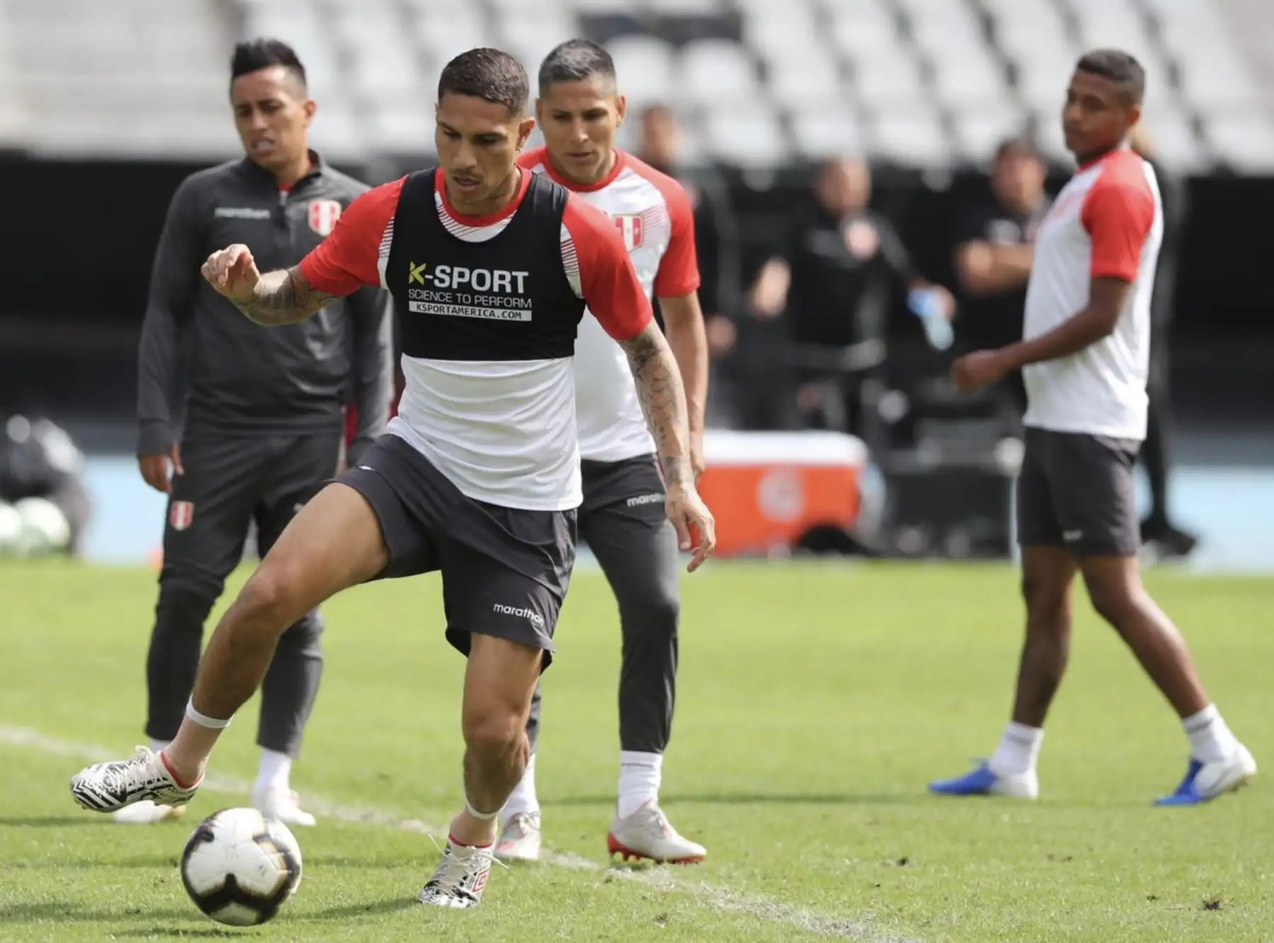 Selección Peruana entrena en el estadio Nilton Santos del Botafogo con miras al partido ante Brasil por la final de la Copa América 2019.
Foto: FPF