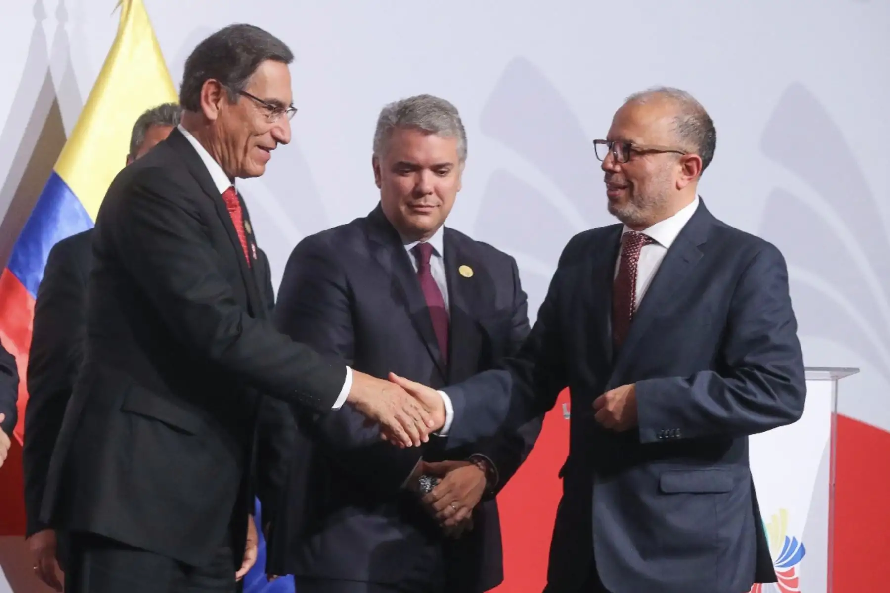 Hugo Coya, presidente de IRTP participa en la firma de cooperación interinstitucional en el marco de la Alianza Del Pacífico.
ANDINA/Prensa Presidencia