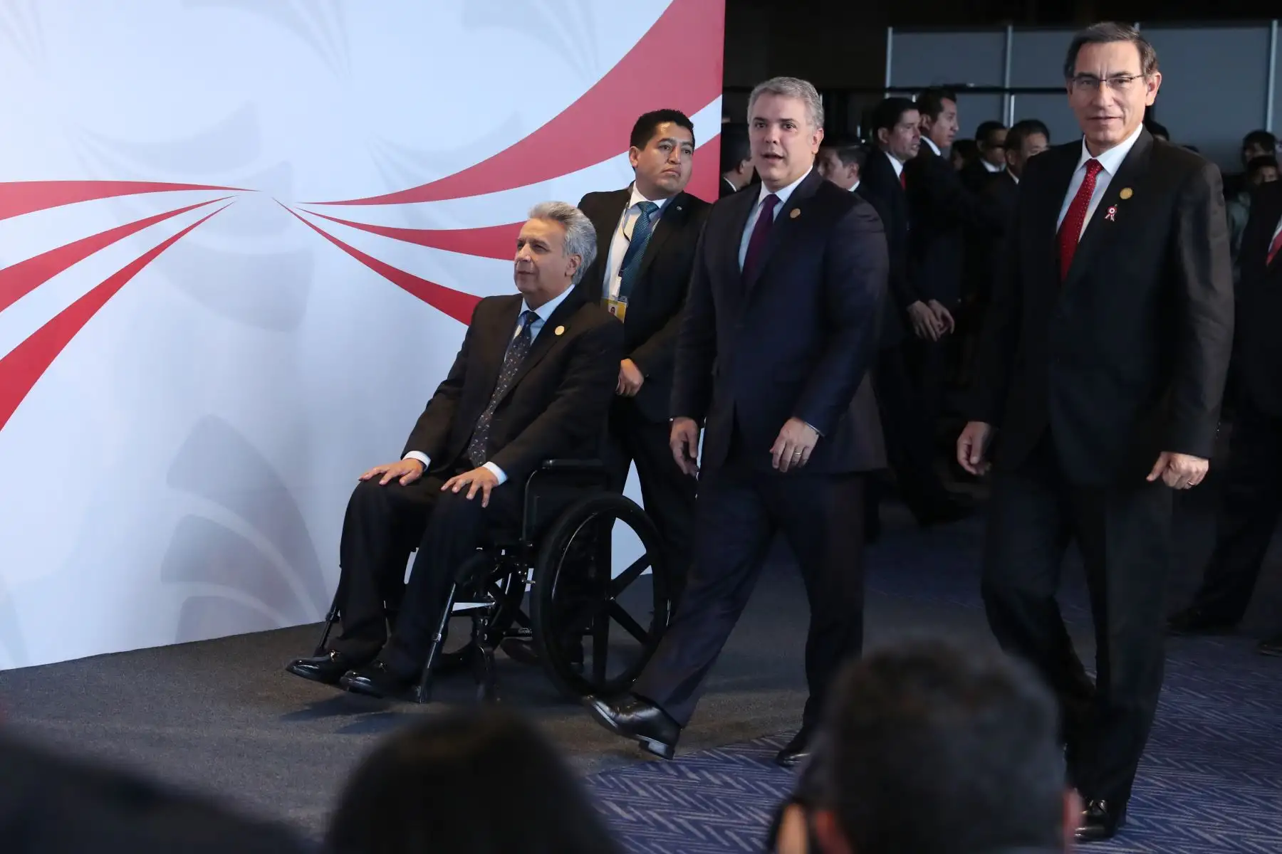 Presidente Martin Vizcarra acompañado del presidente de Colombia Iván Duque y presidente de Ecuador, Lenin Moreno en  la  XIV Cumbre de la Alianza del Pacifico. Foto: ANDINA/Melina Mejía