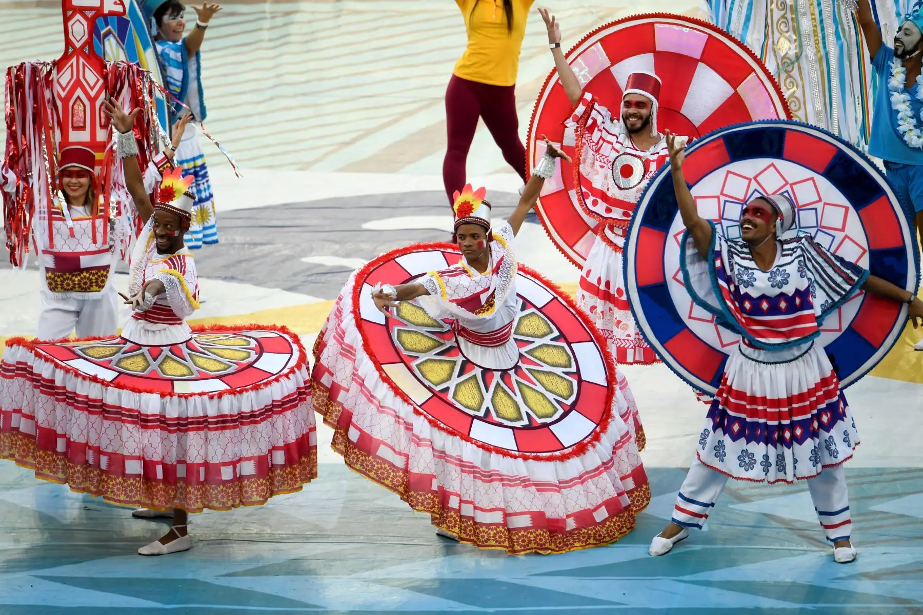 ceremonia de clausura del torneo de fútbol de la Copa América antes del último partido entre Brasil y Perú en el Estadio Maracaná de Río de Janeiro, Brasil.Foto.AFP