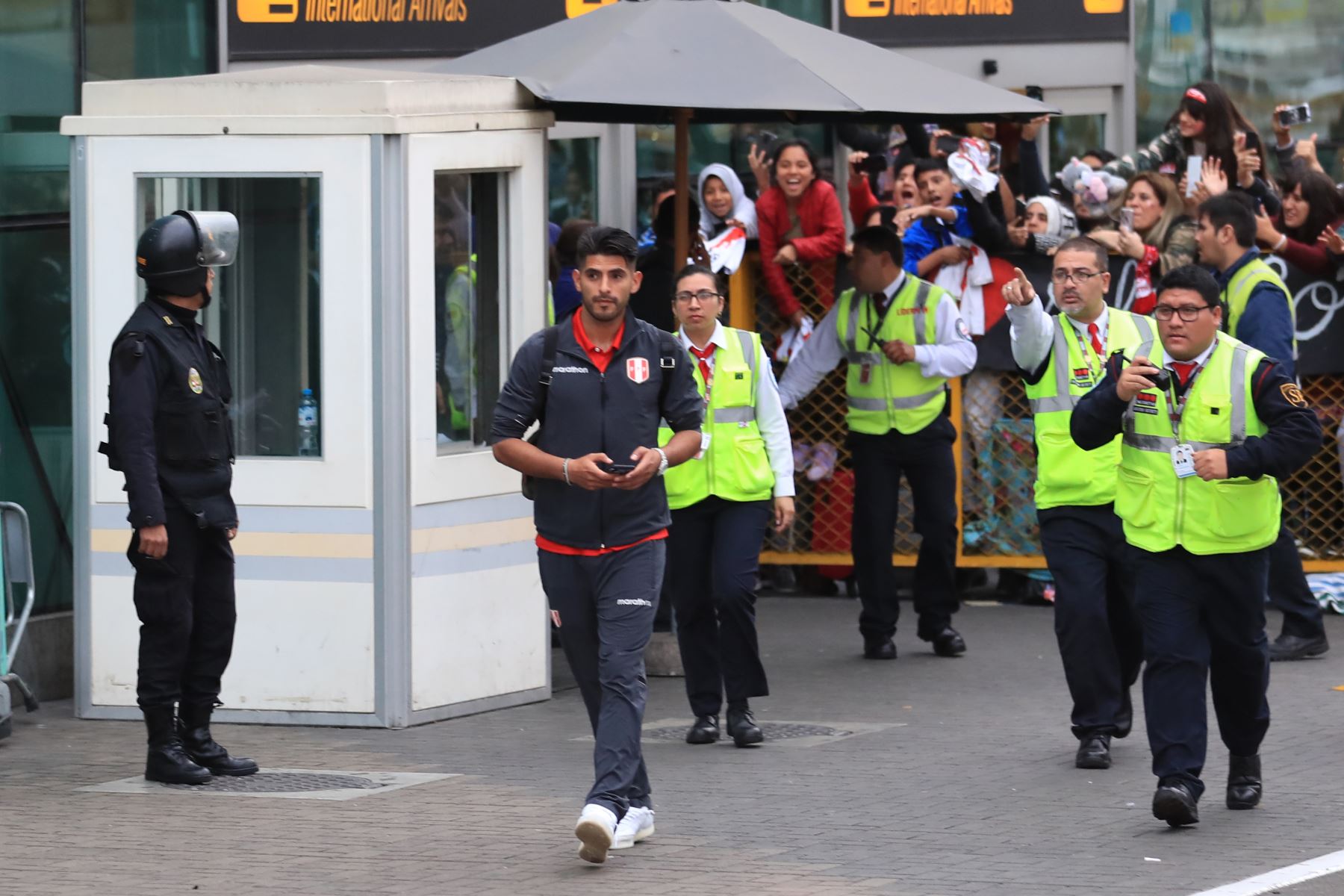 Jugadores peruanos fueron recibidos como hÃ©roes a su llegada a Lima. Foto: ANDINA/ Juan Carlos Guzman