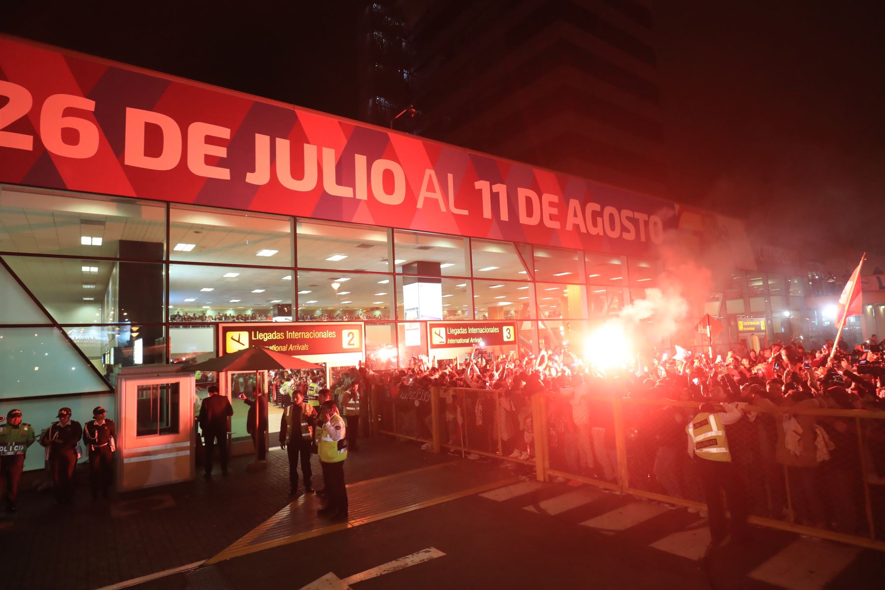 Jugadores peruanos fueron recibidos como héroes a su llegada a Lima. Foto: ANDINA/ Juan Carlos Guzman